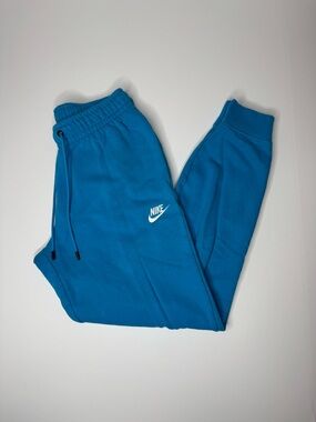Nike Blue Sweatpants Joggers Size Small Drawstring Waist